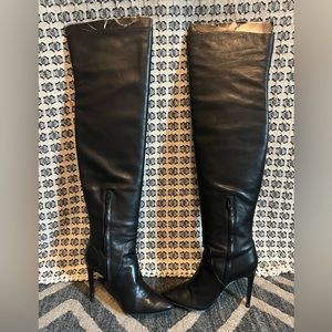 Alexander Wang NAPPA over the knee leather boots sz 40